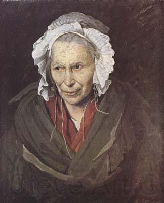 Theodore   Gericault The Madwoman (Manomania of Envy) (mk09) Norge oil painting art